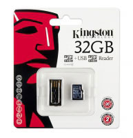 Kingston MicroSD Reader + 32GB microSDHC (MRG2+SDC4/32GB)